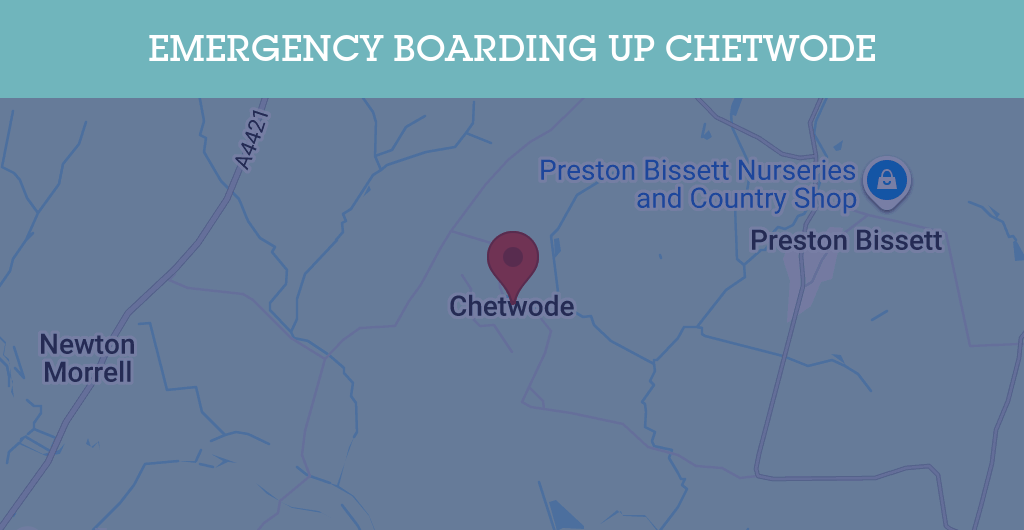Emergency Boarding Up Services in Chetwode - MK18