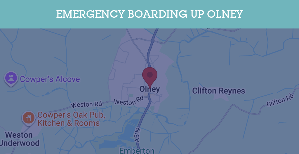 Emergency Boarding Up Services in Olney - MK46